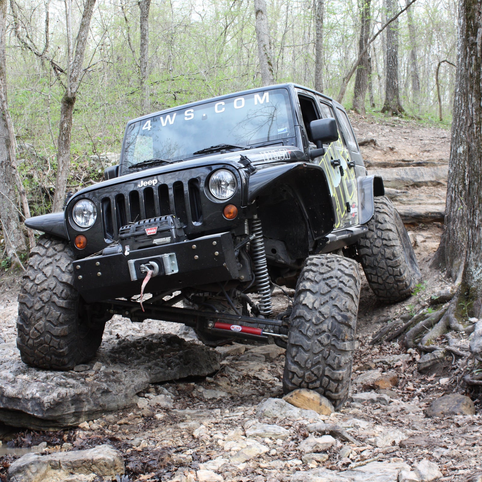 Jeep Wrangler rock crawling